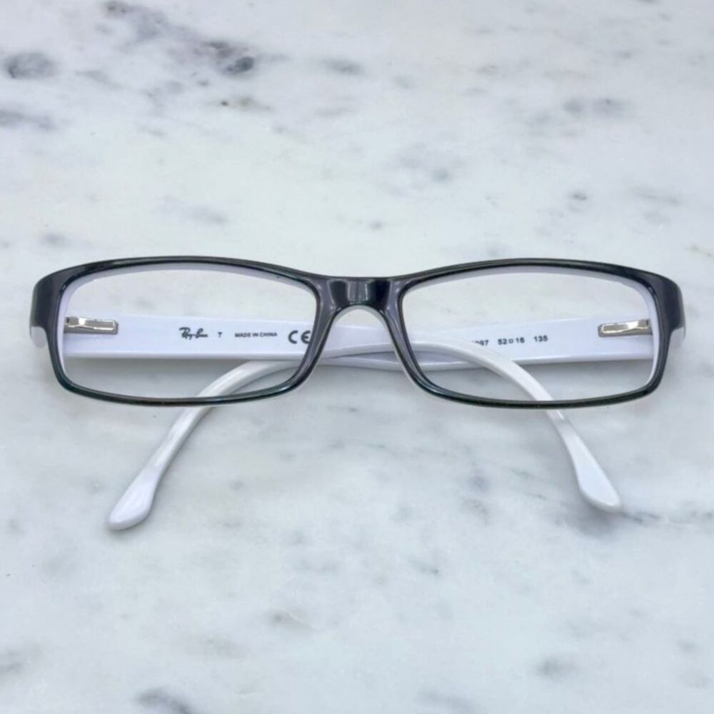 Ray-Ban RB5114 Black White 2097 Full Rim Womens Eyeglass 52-16-135 FRAMES ONLY